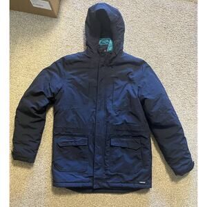 Navy/Teal Lands’ End Kids XL 18–20 3-in-1 Winter Jacket Zip Together Coat